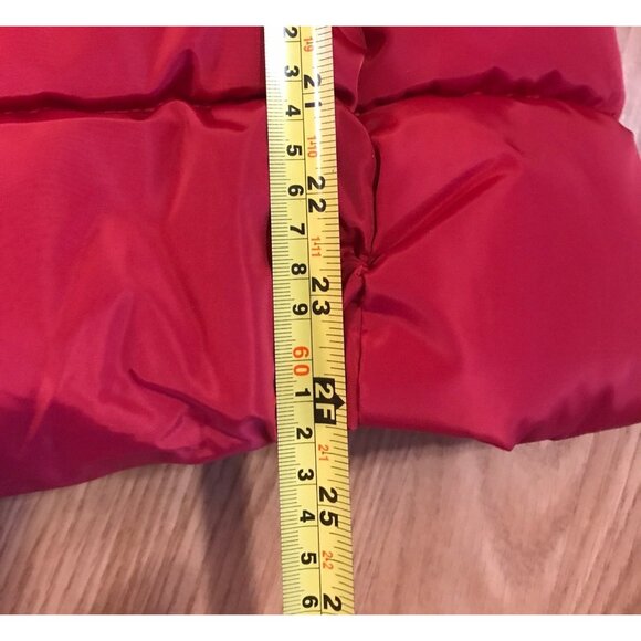 Tommy Hilfiger Womens Red Puffer Jacket Removable Hood XS 100% Polyester NEW - Picture 16 of 16